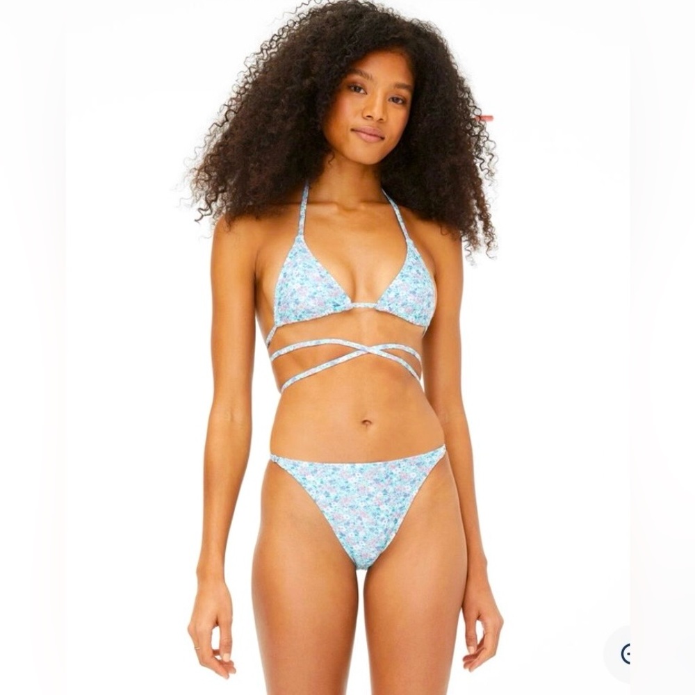 NWT AEROPOSTALE Floral Cheekiest Bikini Sz S